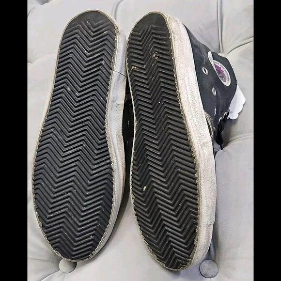 GOLDEN GOOSE GGDB FRANCY Rap Black Canvas Womens Athletic Sneakers Shoes 41 10 - Picture 10 of 14